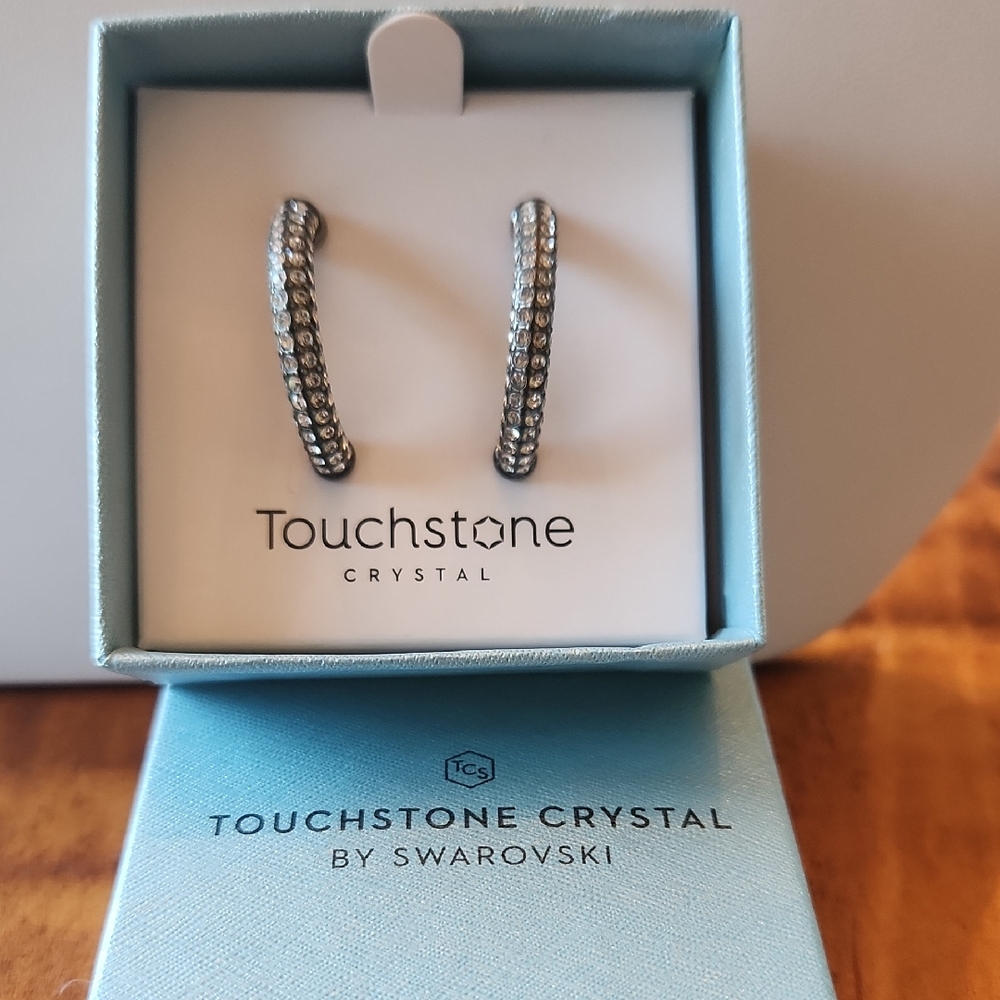 Touchstone Crystal Helix Earrings